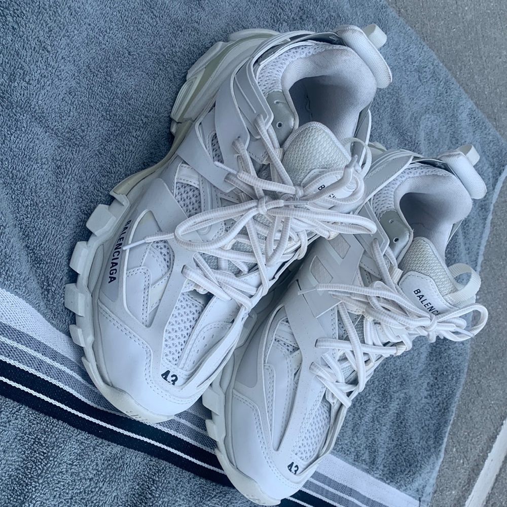 Balenciaga White Track Sneakers Authentic